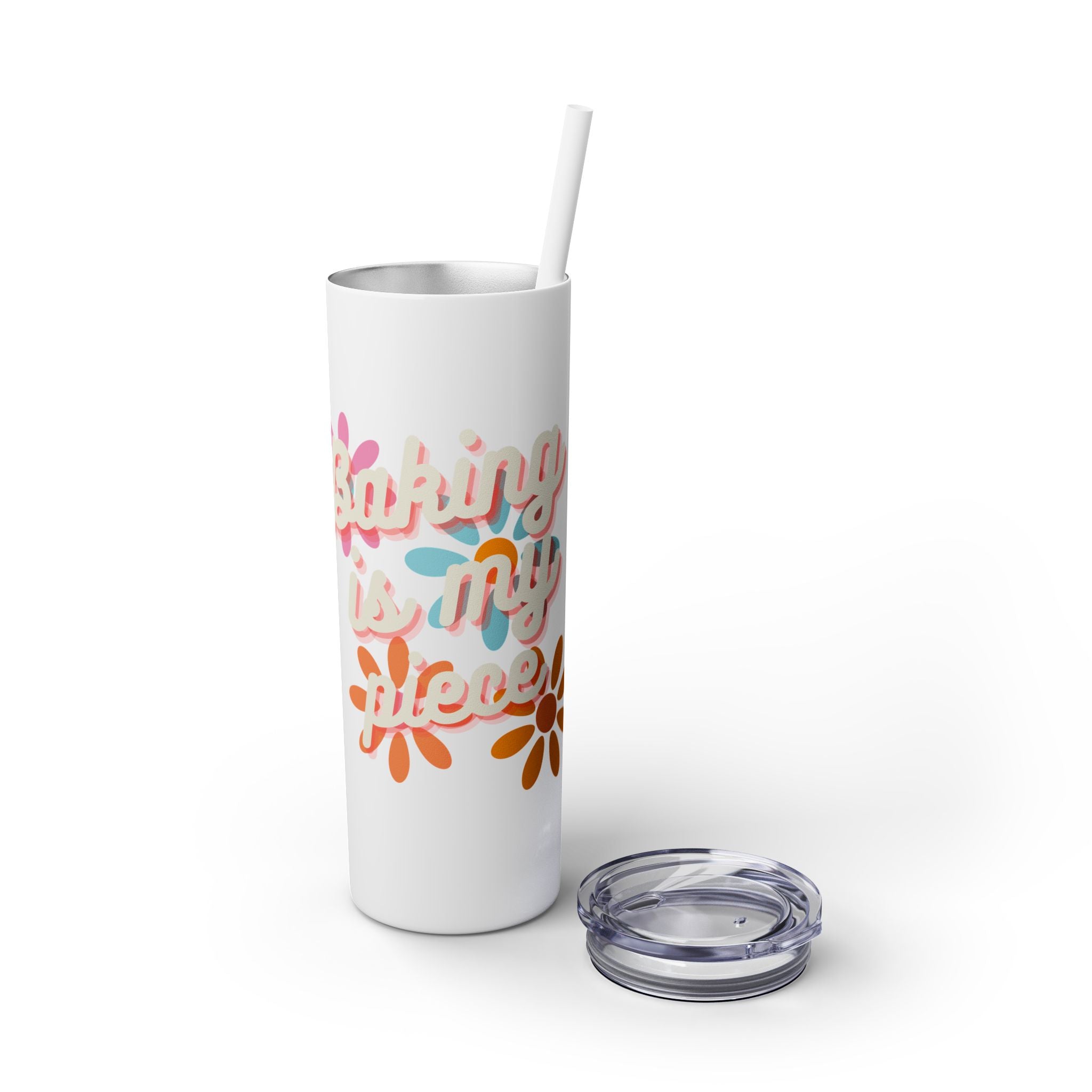 Baking Tumbler with Straw, 20oz