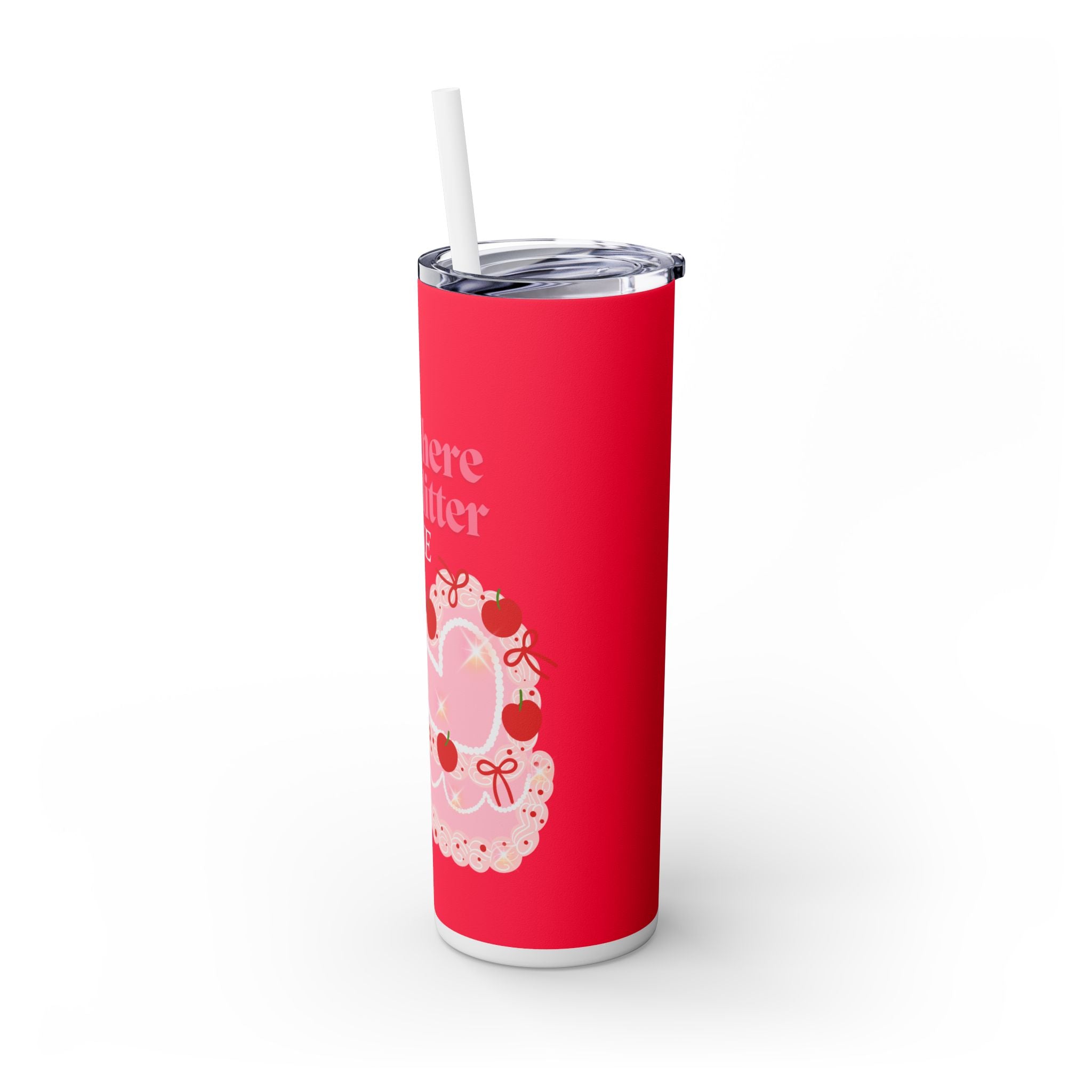 Cake Tumbler with Straw, 20oz